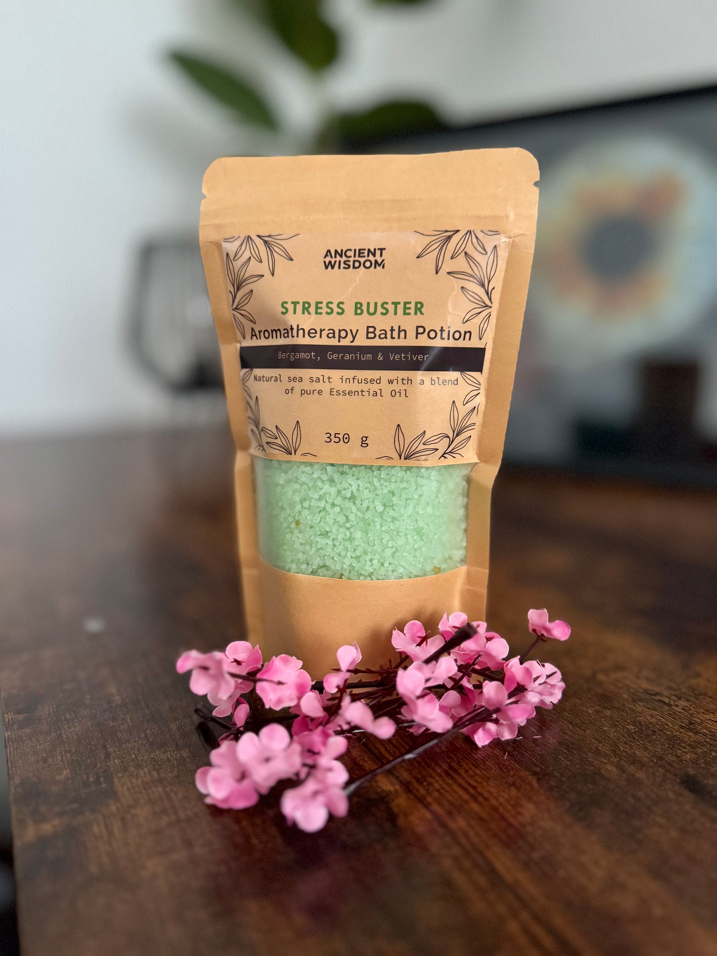 Aromaterápiás Fürdősó Papír Csomagolásban 350g - Stresszoldó